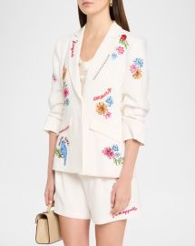 Cheyenne Embroidered Vine Blazer at Neiman Marcus